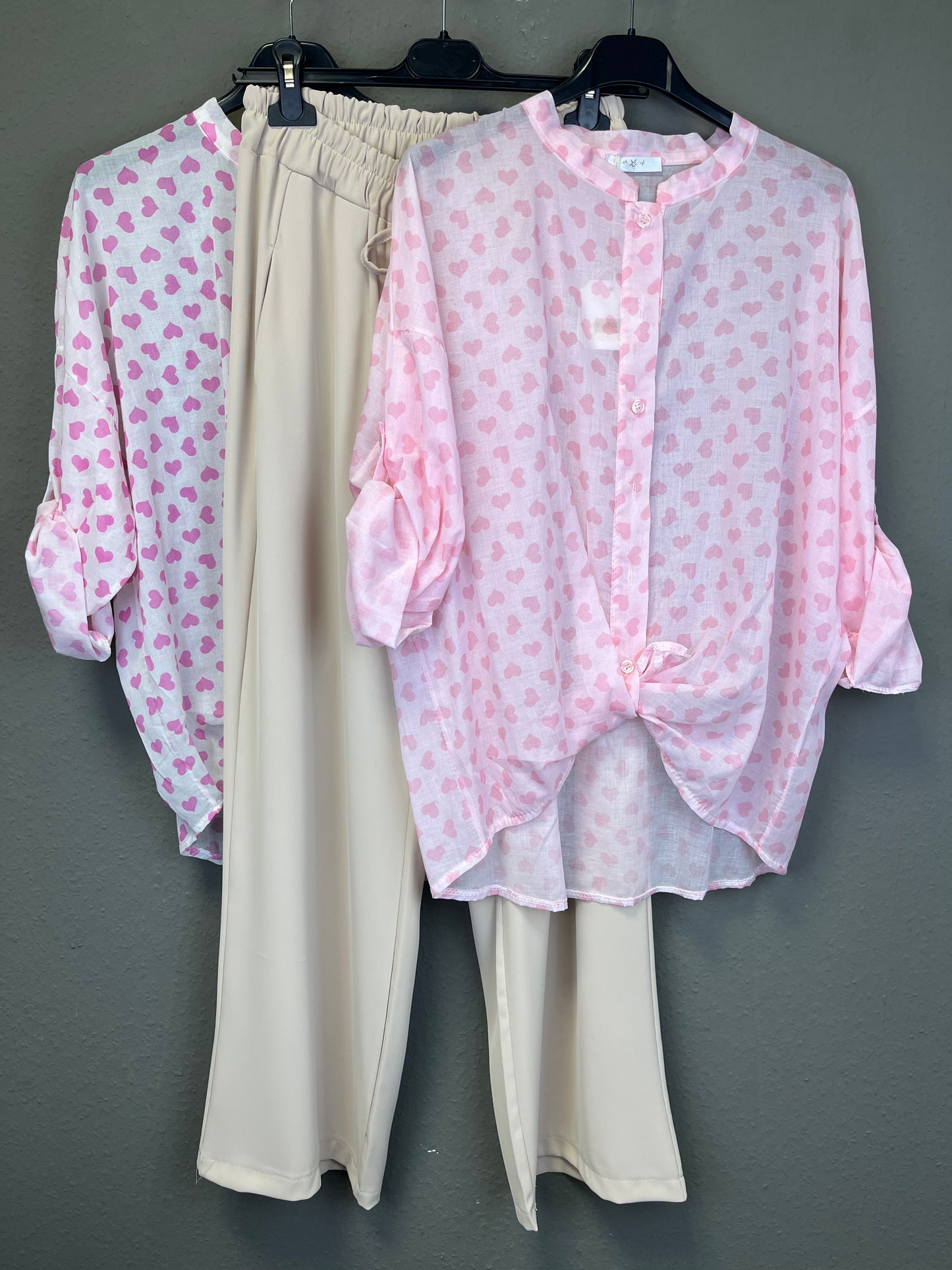 Bluse mit Herzchen