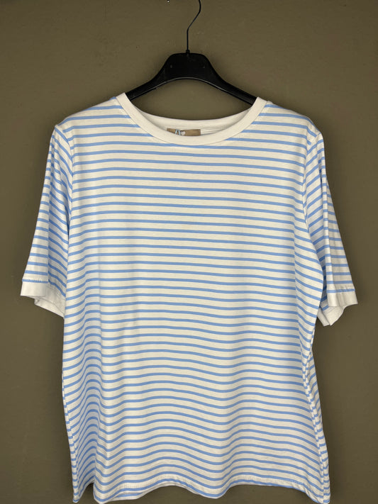 Streifen T-Shirt weiß/blau