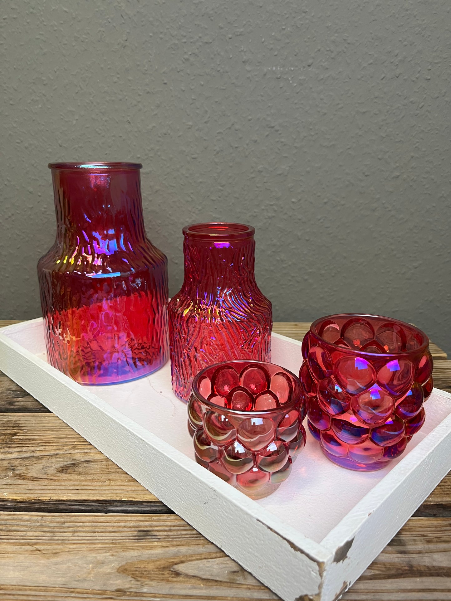 Vase pink und beige