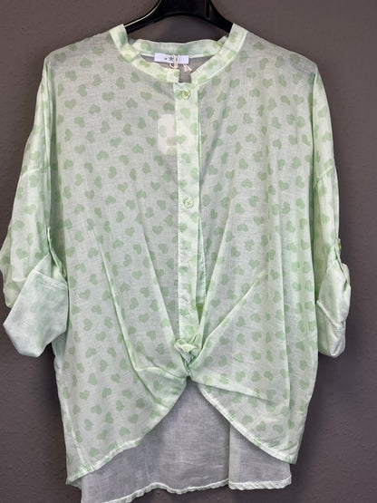 Bluse mit Herzchen