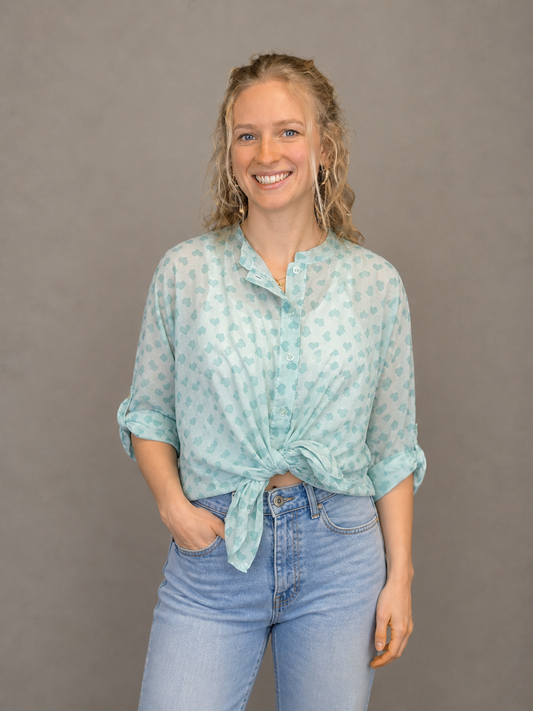 Bluse mit Herzchen
