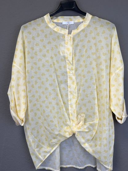Bluse mit Herzchen