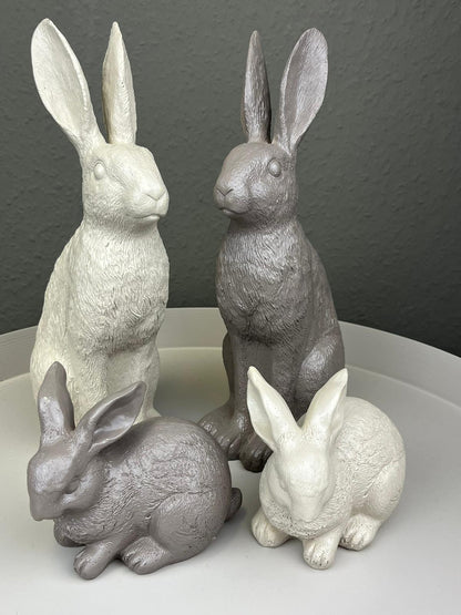 Hase sitzend Polyresin