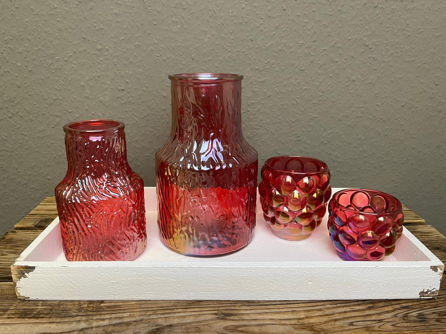 Vase pink und beige
