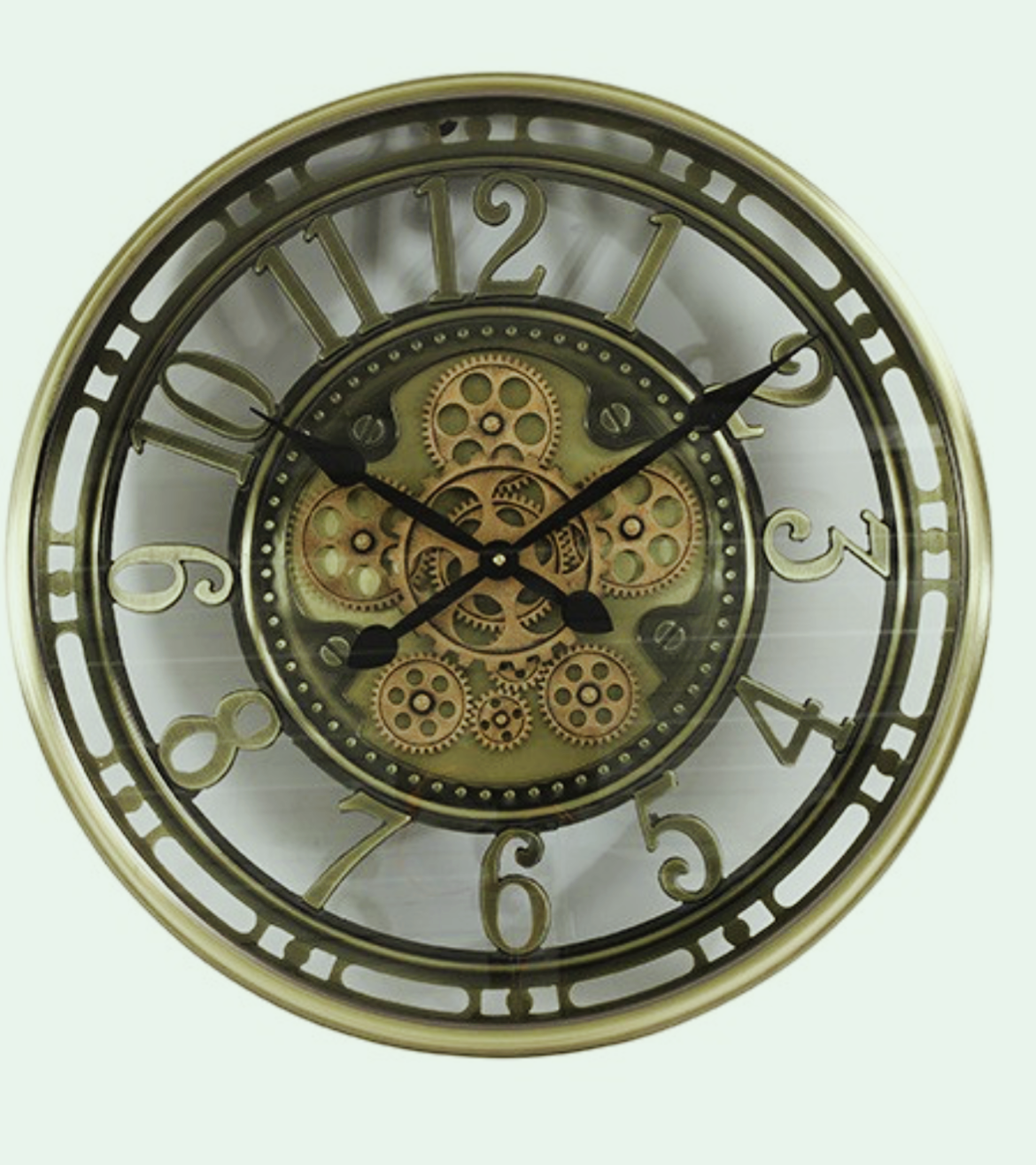 Wanduhr Norris Bronze, 50cm,  Räderwerk dreht sich