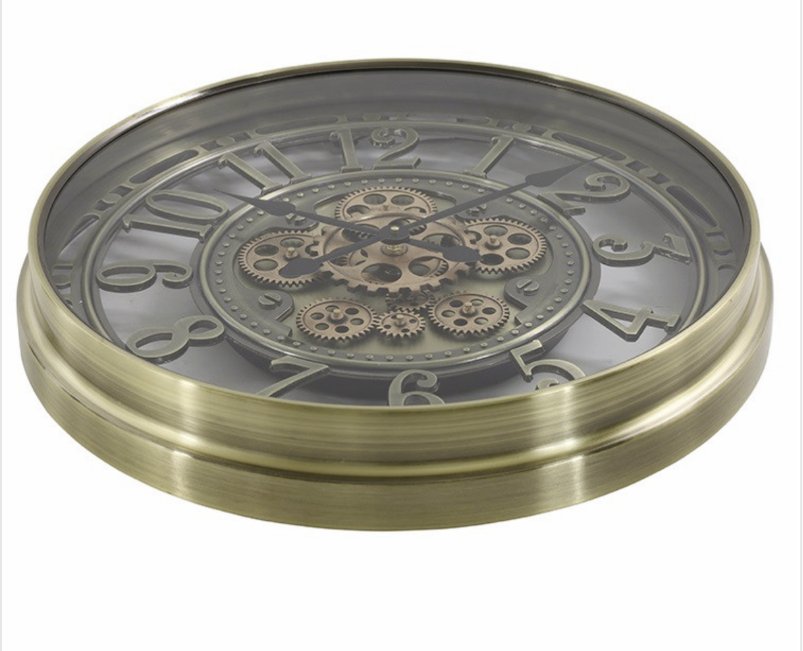 Wanduhr Norris Bronze, 50cm,  Räderwerk dreht sich