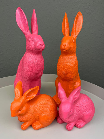 Hase sitzend Polyresin