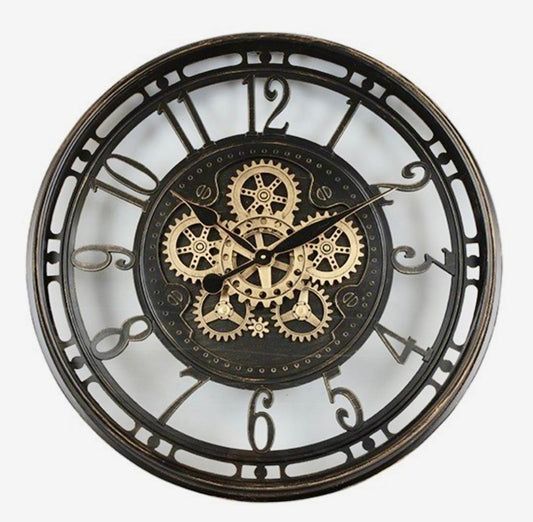 Wanduhr Norris, 70cm,  Räderwerk dreht sich, 132