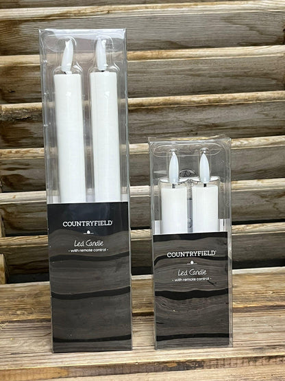 LED- Stabkerzen, 15-24cm,Timer, mit FB, Farben Symbolbilder