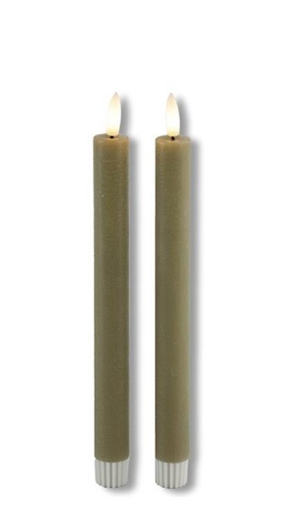 LED- Stabkerzen, 15-24cm,Timer, mit FB, Farben Symbolbilder