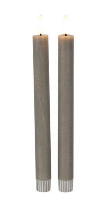 LED- Stabkerzen, 15-24cm,Timer, mit FB, Farben Symbolbilder