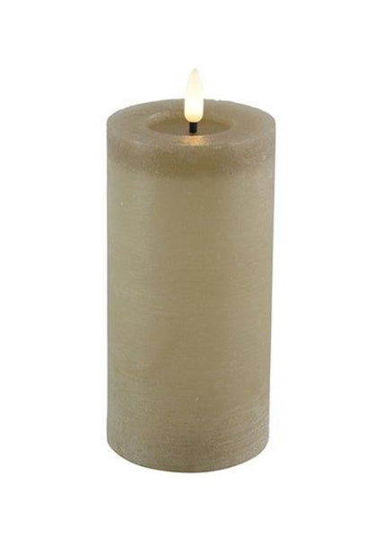 LED Echtwachskerzen, 7,5 cm Ø, hochwertig und dekorativ,6h-Timer, Fernbedienung optional