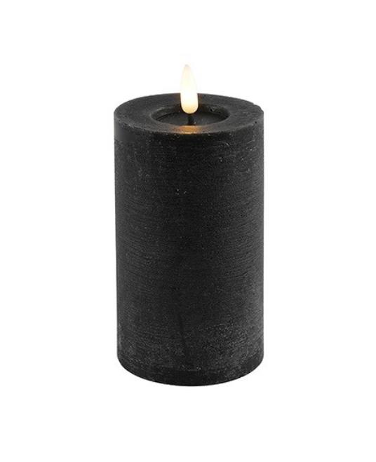 LED Echtwachskerzen, 7,5 cm Ø, hochwertig und dekorativ,6h-Timer, Fernbedienung optional