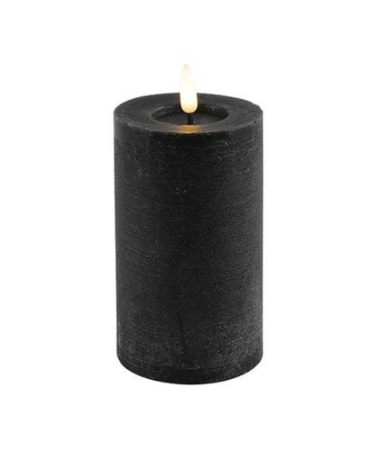 LED Echtwachskerzen, 7,5 cm Ø, hochwertig und dekorativ,6h-Timer, Fernbedienung optional