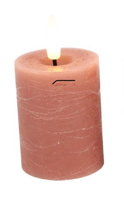 LED Echtwachskerzen, 7,5 cm Ø, hochwertig und dekorativ,6h-Timer, Fernbedienung optional