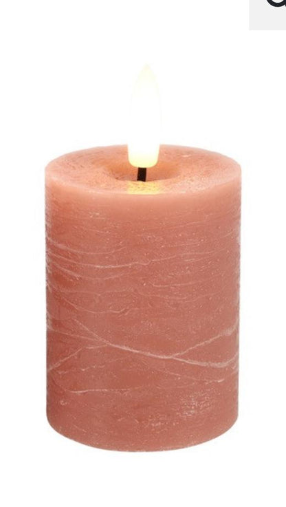 LED Echtwachskerzen, 7,5 cm Ø, hochwertig und dekorativ,6h-Timer, Fernbedienung optional